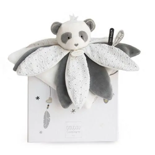 Traumfänger Panda Schmusetuch Blüte 26cm-01 Traumfänger Panda Schmusetuch Blüte 26cm-01