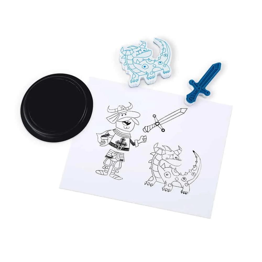 Stempel-Set Ritter und Drachen (1) Stempel-Set Ritter und Drachen (1)