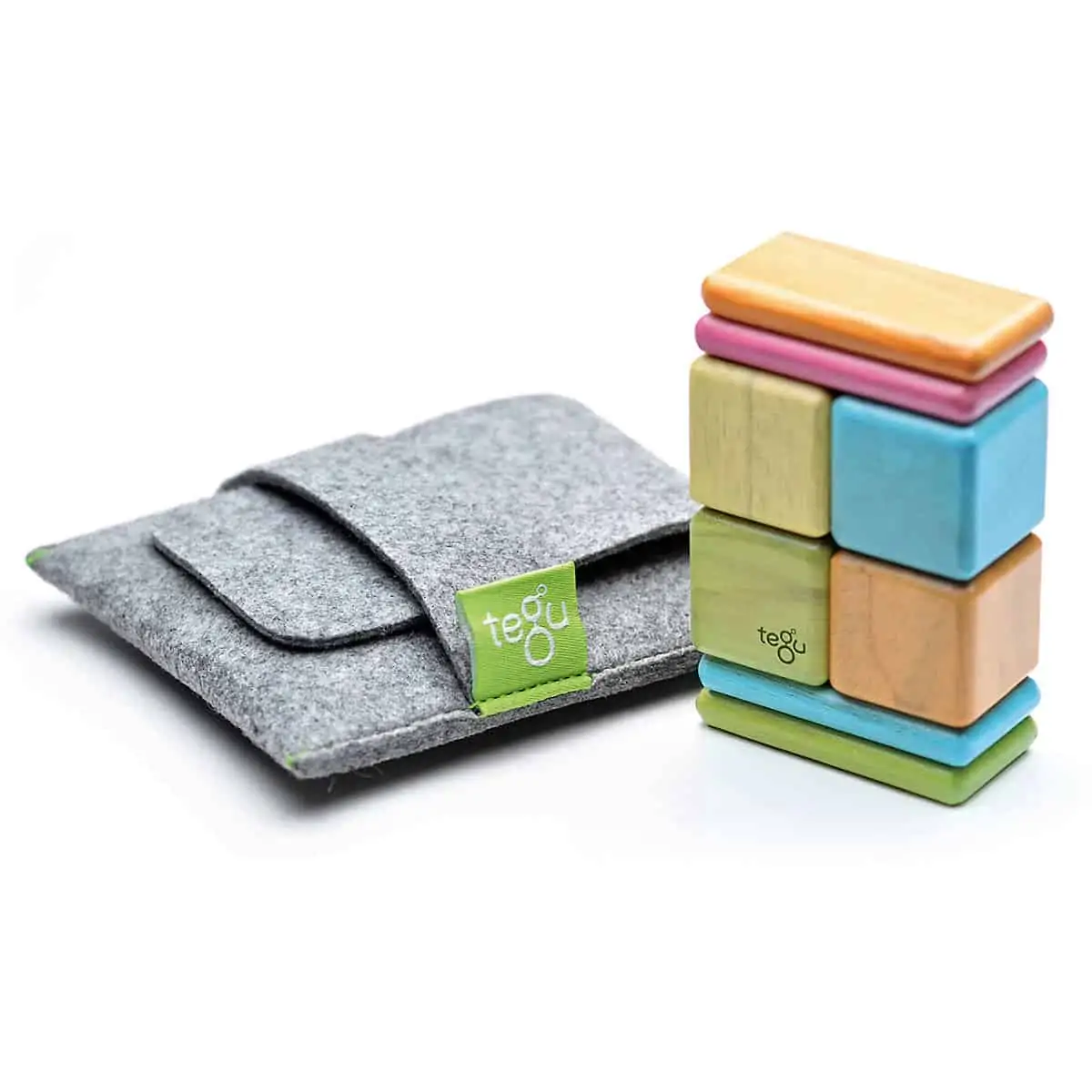 Tegu Magnetische Holzbausteine Bunt (3) Tegu Magnetische Holzbausteine Bunt (1) 8 Teile