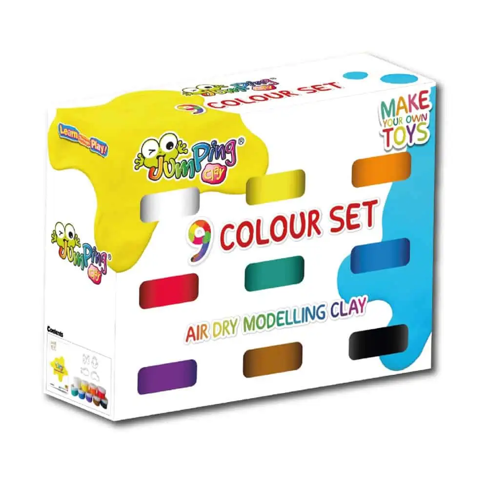 Jumping Clay Colours - 9 Colour Set (1) Jumping Clay Colours - 9 Colour Set (1)