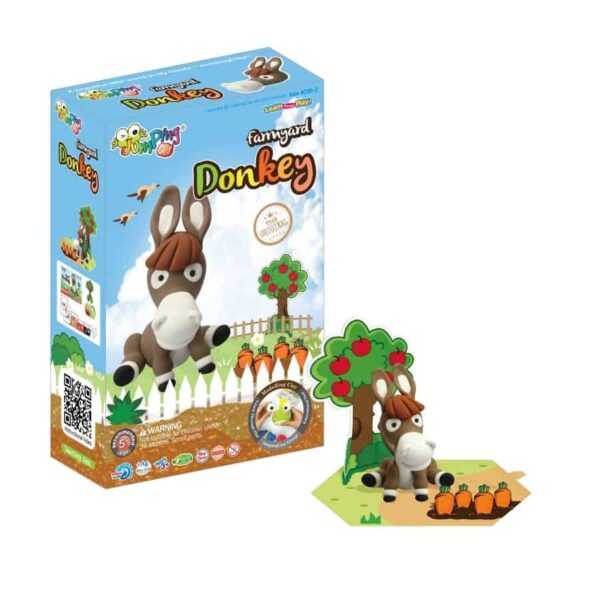 Jumping Clay Farmyard - Donkey