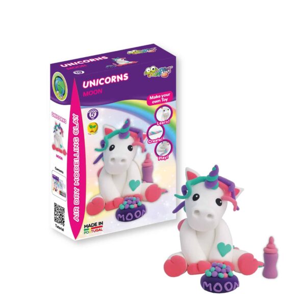 Jumping Clay Unicorns - Moon