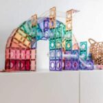 Connetix Pastell Kugelbahn - 106-tlg. Magnetbaukasten