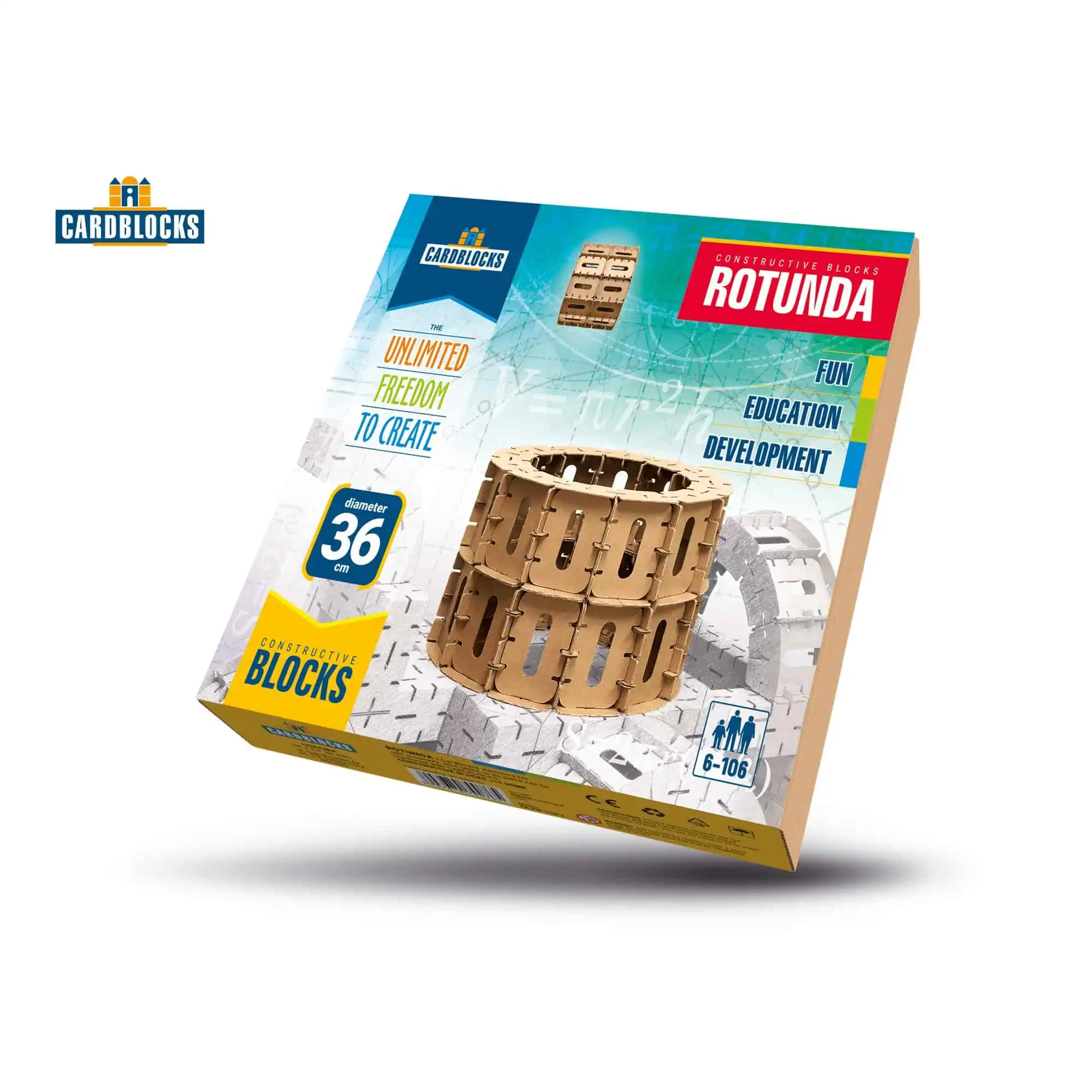 Cardblocks Rotunda Set - 24 Pappbausteine (1) Cardblocks Rotunda Set - 24 Pappbausteine