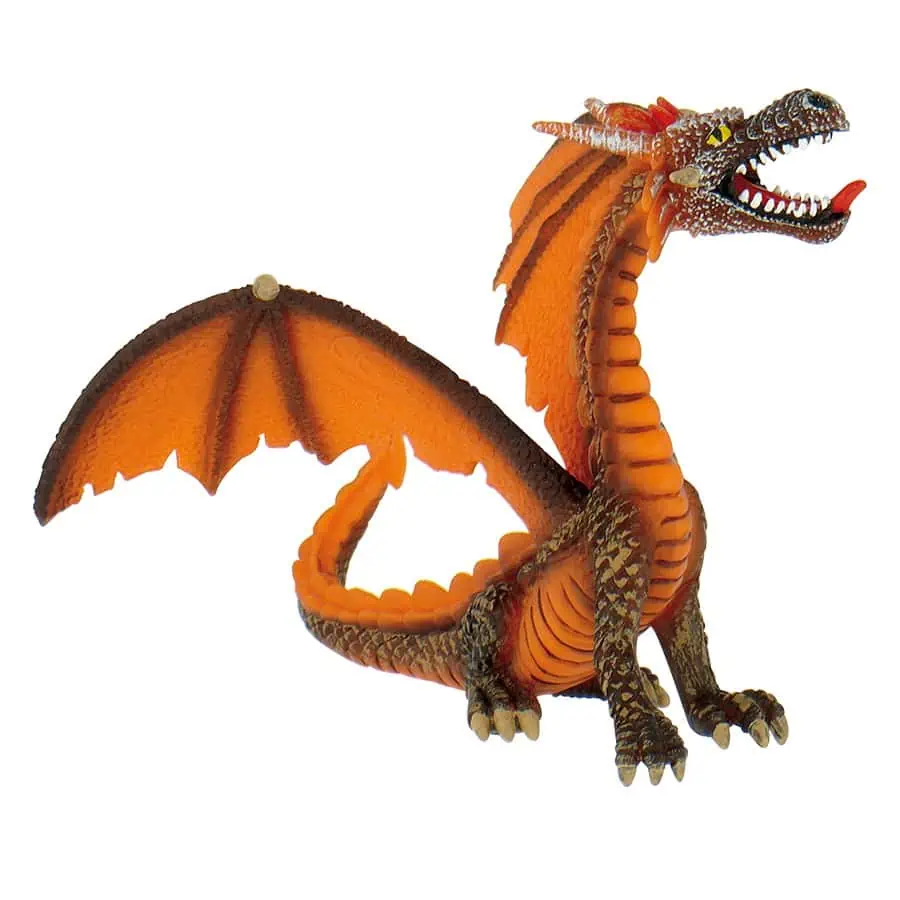 Bullyland Drache sitzend orange 75595 Bullyland Drache sitzend orange 75595