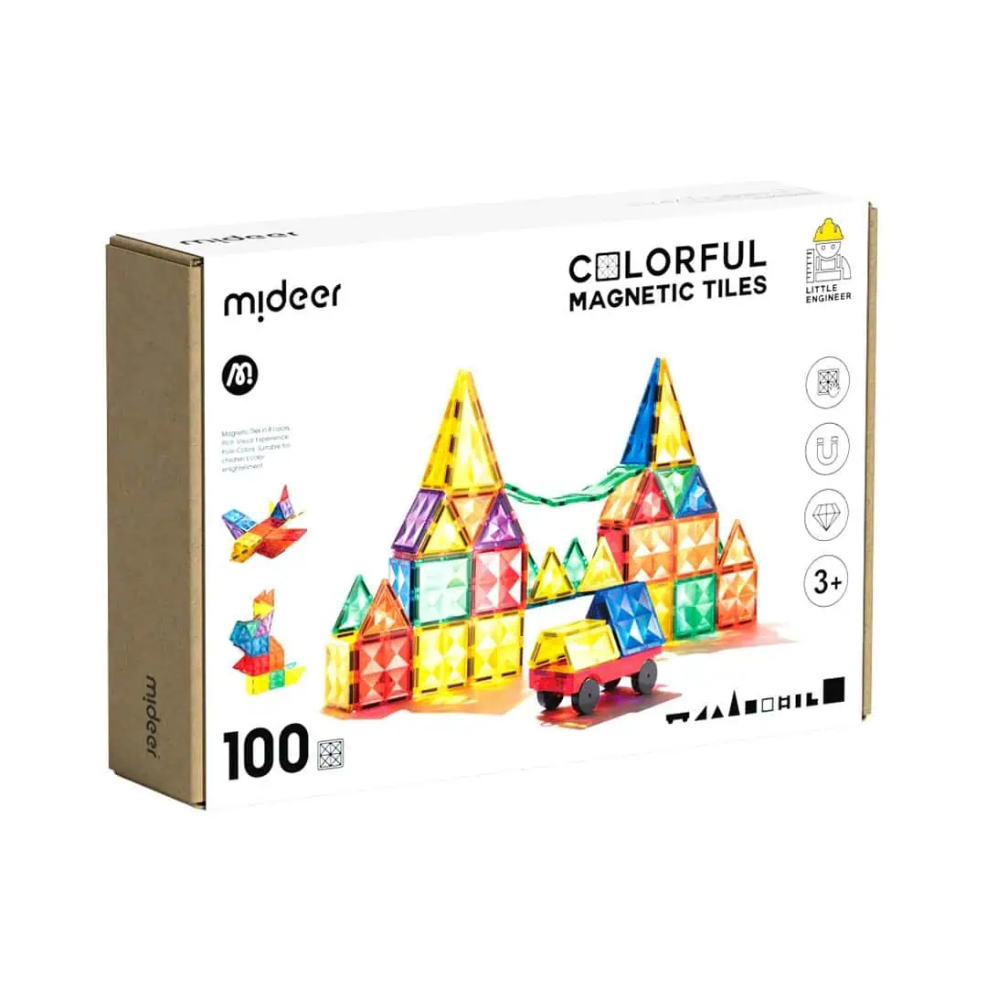 Mideer-Colorful Magnetic Tiles 100P-CT1211 Mideer-Colorful Magnetic Tiles 100P-CT1211