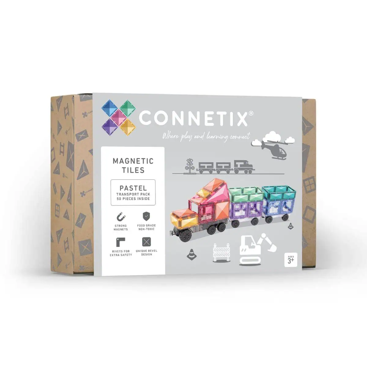 Connetix Pastel Transport Pack (1) Connetix Pastel Transport Pack