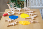 Tickit-Wooden Dinosaur Blocks-74061