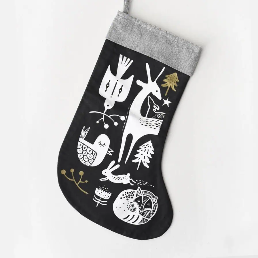 weegallery- wg3002- Winter Animals Christmas Stocking weegallery- wg3002- Winter Animals Christmas Stocking