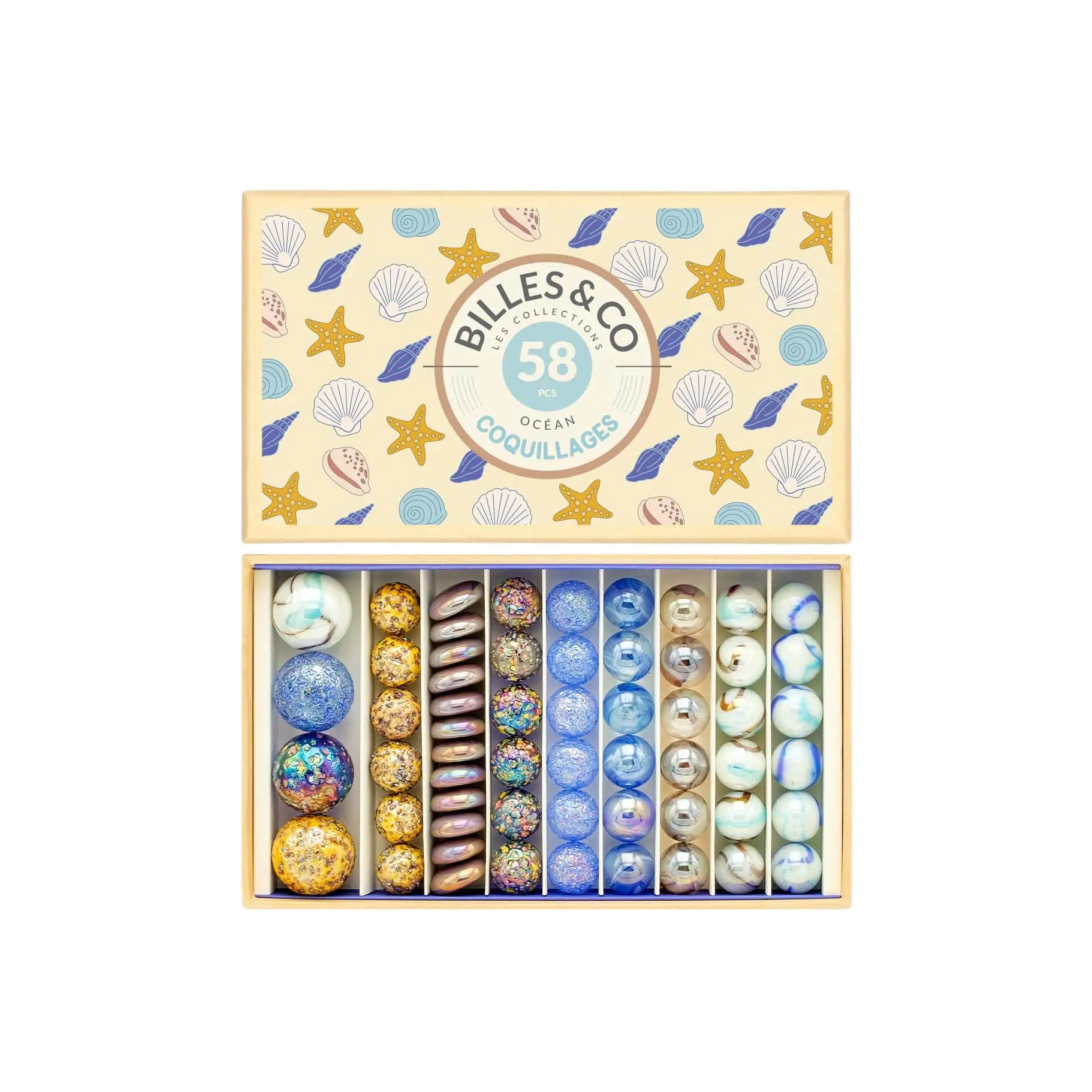 Billes&Co -BOX33-COQUILLAGES-2 Billes&Co -MINIBOX33-FEE-ROSE